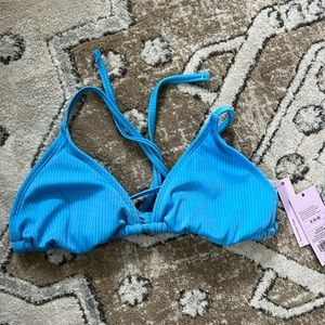 Wild Fable @ Target Blue Criss Cross Back Bikini Top